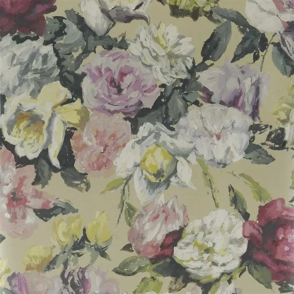 Designers Guild Octavia Linen Wallpaper Roll 11yd x 27.5in Floral New‎ P608-01